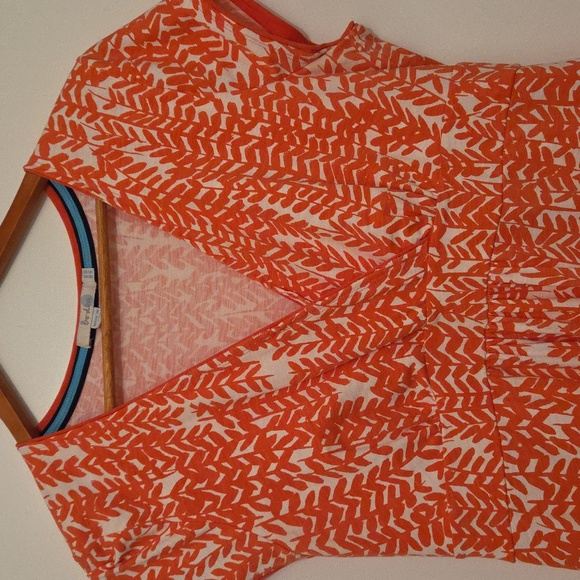 Boden Midi Cotton Dress Size 10 Pink Coral Perfect For Spring - Picture 2 of 9